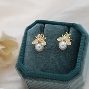 Bumble Bee Stud Earrings