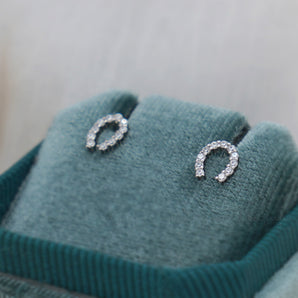 Crystal Horseshoe Earrings