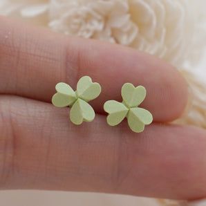 Green Clover Earrings