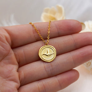 Hummingbird Medallion Necklace