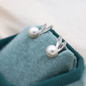 Bunny Ear Pearl Earrings