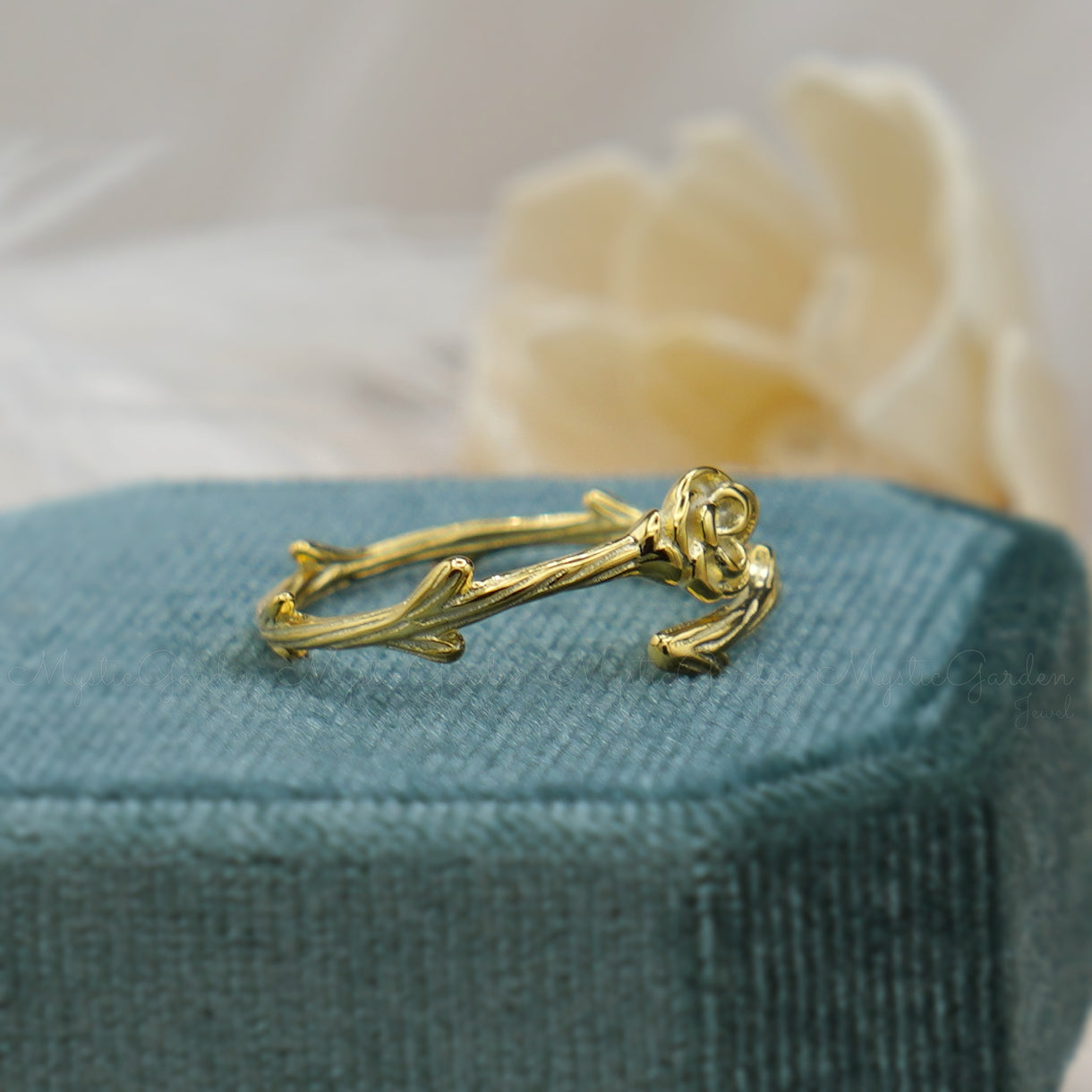 Thorned Rose Ring | Nature Inspired Rings | Mystic Garden Jewel