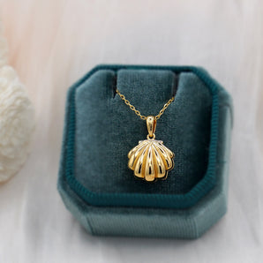 Seashell Locket Pendant