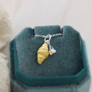 Croissant and Coffee Necklace